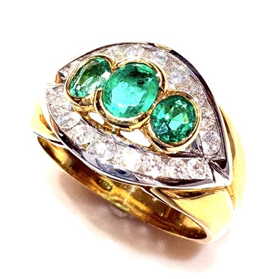 Anillo Sommer Mujer Luxury in Oro amarillo Smeraldo 0.57 Ct 10132869-14 - 10132869-14